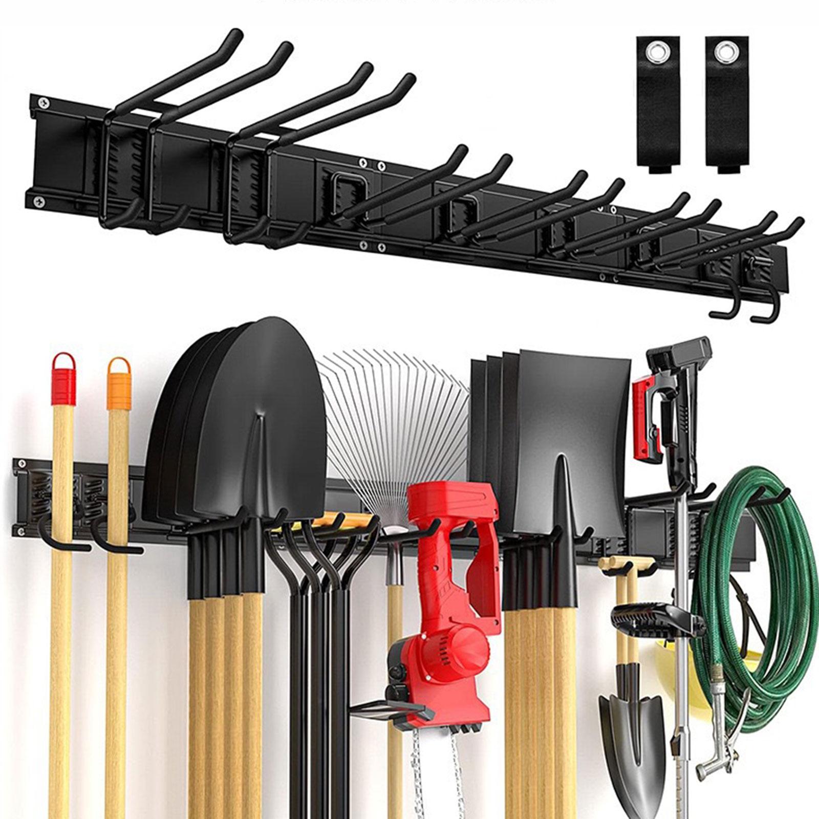 Power Tools Yard - رفوف تنظيم جدارية للمرآب مع خطافات