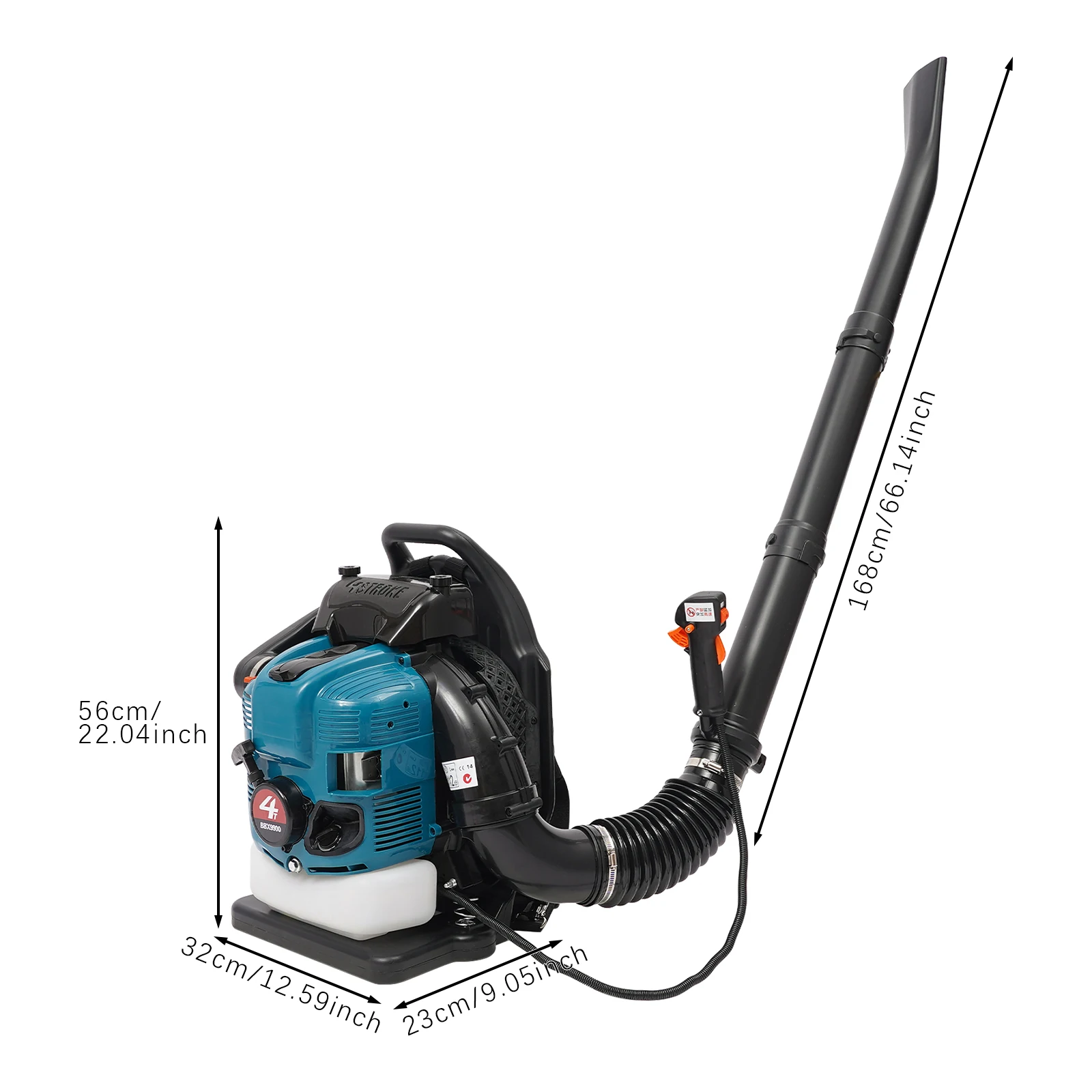 Power Tools Yard - منفاخ أوراق الشجر بالبنزين بسعة 75.6