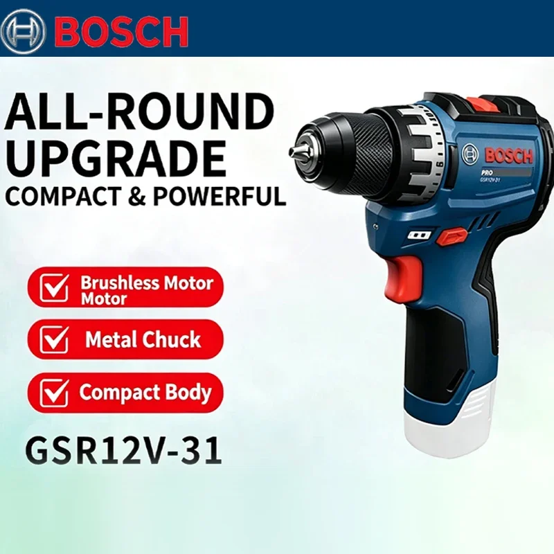 مثقاب كهربائي بوش GSR 12V-31 ب - مراجعة Power Tools Drill وسعره