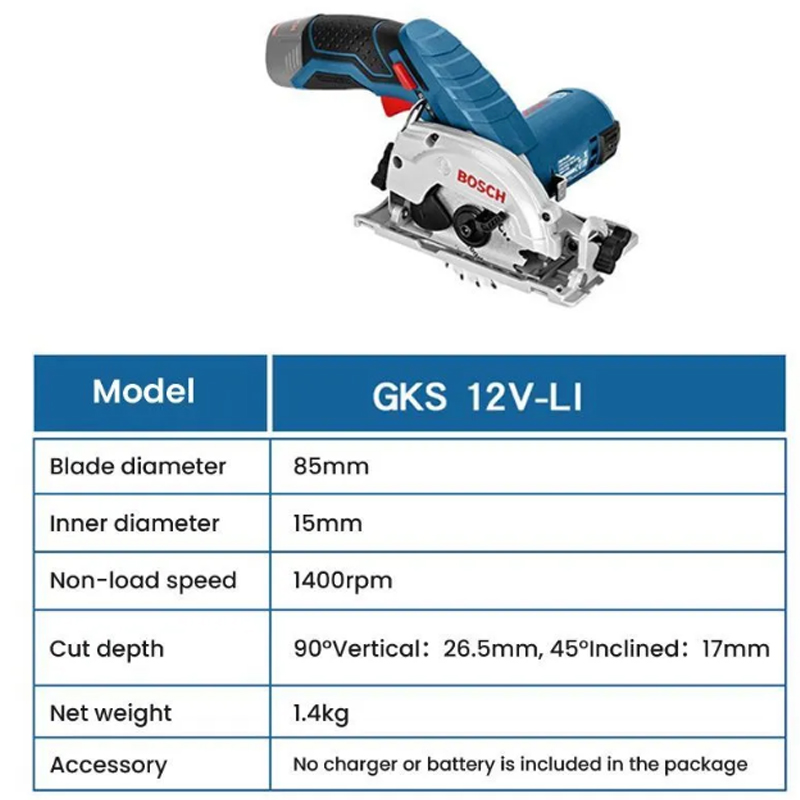 منشار دائري كهربائي BOSCH GKS  - مراجعة Circular Saw Cordless وسعره